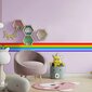 Vinila sienas uzlīme Rainbow Stripes Bright Uzlīme interjera dekorēšanai - 3 gab. (132 x 40 cm) cena un informācija | Dekoratīvās uzlīmes | 220.lv