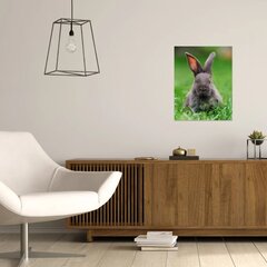 Apdrukāta audekla sienas māksla Cute Trusis Animal Canvas Art Bērnu istabas interjera dekors - 40 x 30 cm cena un informācija | Gleznas | 220.lv