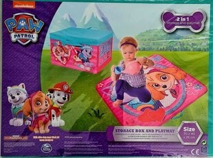 Uzglabāšanas kaste-spēļu paklājiņš Nickelodeon Paw Patrol Skye 2in1, 30x40x26 cm цена и информация | Игрушки для малышей | 220.lv