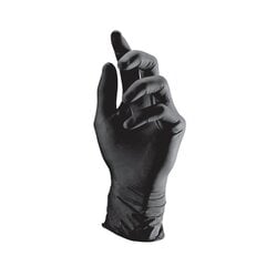 Перчатки одноразовые нитриловые Nitrile BLACK, размер L, 100шт. цена и информация | Первая помощь | 220.lv
