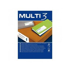 Self adhesive labels MULTI 3 105 x 42,4 mm 500 Листья цена и информация | Канцелярия | 220.lv