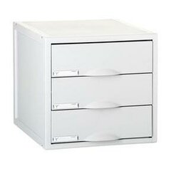 Modular Filing Cabinet Archivo 2000 ArchiSystem 3 atvilknes Pelēks (35,6 x 31,6 x 20,3 cm) цена и информация | Канцелярия | 220.lv