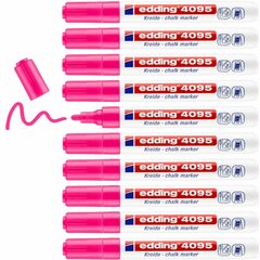 Жидкие маркеры Edding 4095 Розовый 10 штук цена и информация | Принадлежности для рисования, лепки | 220.lv