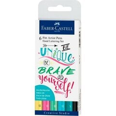 Flomasteru Komplekts Faber-Castell Pitt Artist Atvejis Kaligrāfija Pīrāgs 5 gb. cena un informācija | Modelēšanas un zīmēšanas piederumi | 220.lv