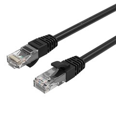 Orico RJ45 Cat.6 Round Ethernet Network Cable 1m (Black) цена и информация | Кабели и провода | 220.lv