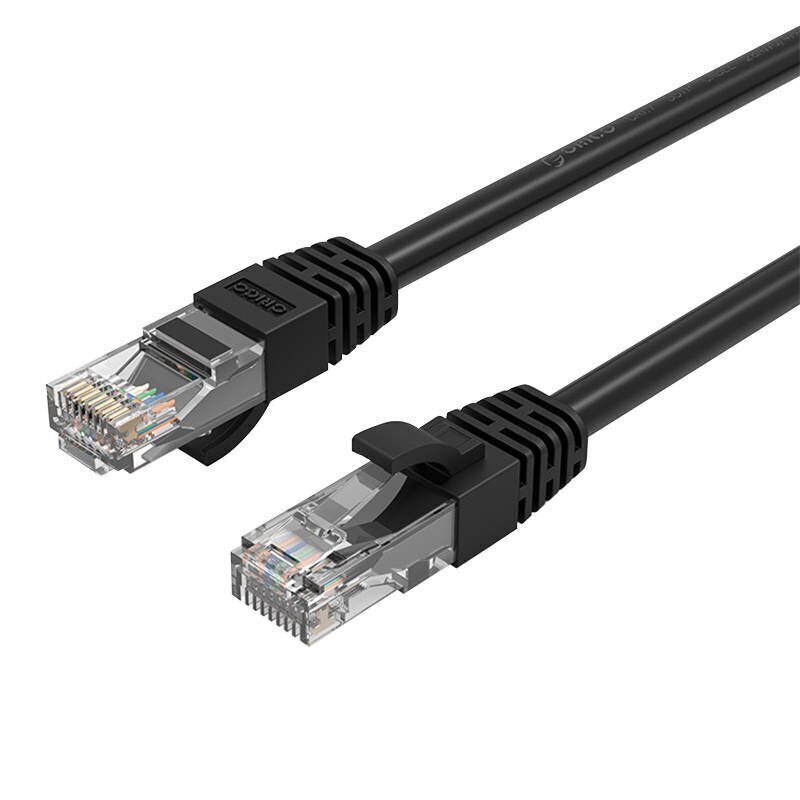 Orico RJ45 Cat.6 Round Ethernet Network Cable 10m (Black) цена и информация | Kabeļi un vadi | 220.lv