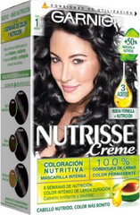 Garnier Nutrisse Crème Nourishing Color 1 Black cena un informācija | Matu krāsas | 220.lv
