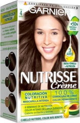 Garnier Nutrisse Crème Nourishing Color 4 Brown cena un informācija | Matu krāsas | 220.lv