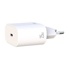 XO L91 Wall Charger, USB-C, 25W + USB-C to Lightning Cable (White) cena un informācija | Lādētāji un adapteri | 220.lv