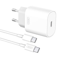 Wall Charger with + USB-C Cable XO L91EU 25W (white) cena un informācija | Lādētāji un adapteri | 220.lv