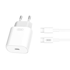 Wall Charger with + USB-C Cable XO L91EU 25W (white) cena un informācija | Lādētāji un adapteri | 220.lv