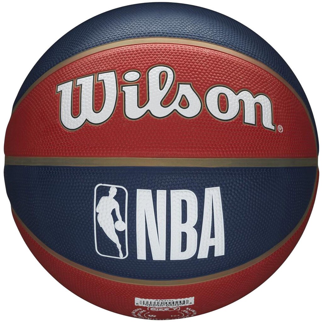 Wilson NBA Team New Orleans Pelicans Ball, unisex basketball balls , Sarkana cena un informācija | Basketbola bumbas | 220.lv