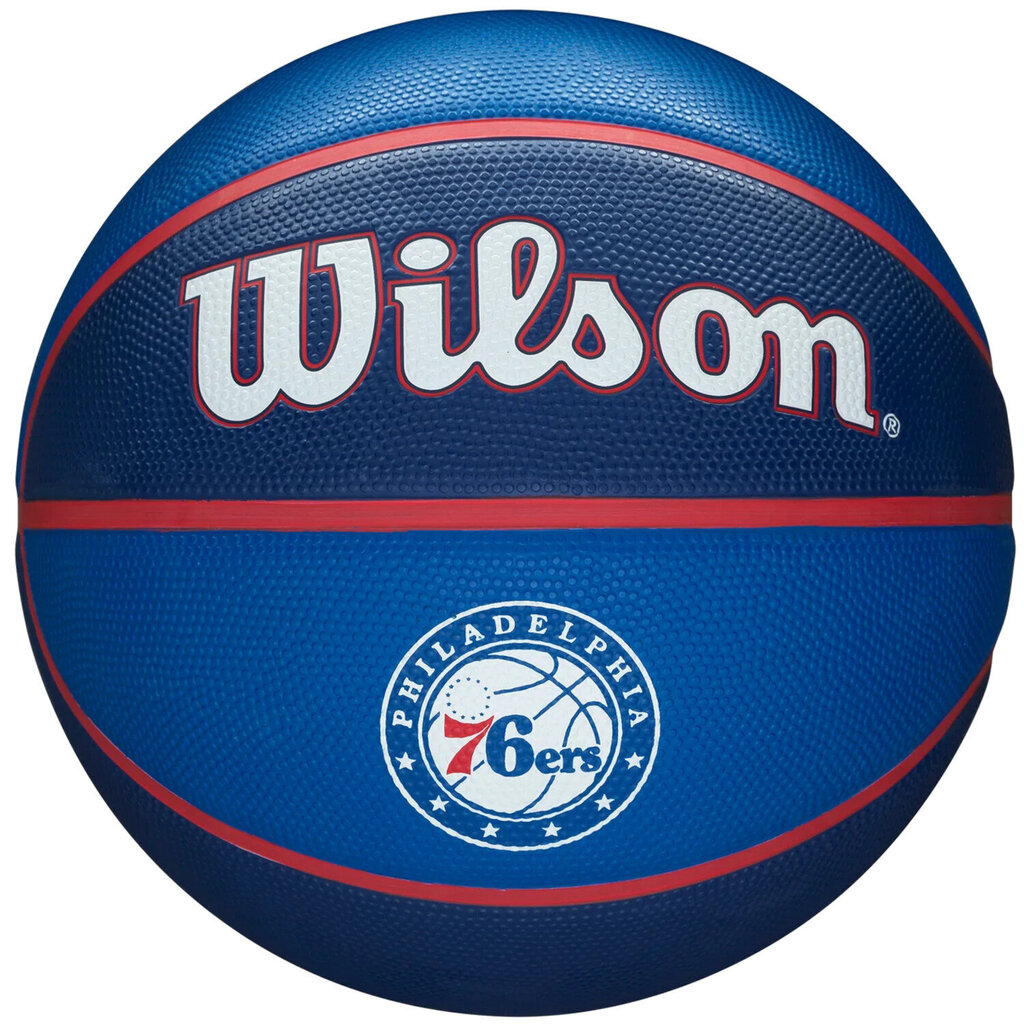 Wilson NBA Team Philadelphia 76ers Ball, unisex basketball balls , Zila cena un informācija | Basketbola bumbas | 220.lv