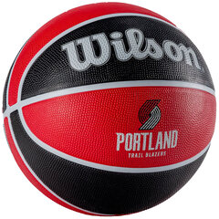 Wilson NBA Team Portland Trail Blazers Ball, unisex basketball balls , красный цена и информация | Баскетбольные мячи | 220.lv