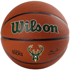 Wilson Team Alliance Milwaukee Bucks Ball, unisex basketball balls , Brūna cena un informācija | Basketbola bumbas | 220.lv