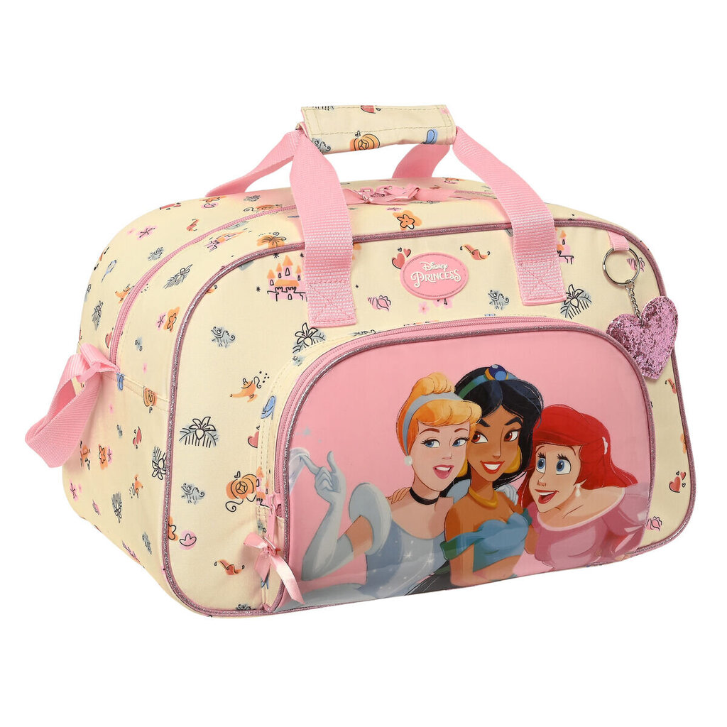 Sporta soma Princesses Disney Magical, bēšs/ rozā (40 x 24 x 23 cm) цена и информация | Sporta somas un mugursomas | 220.lv