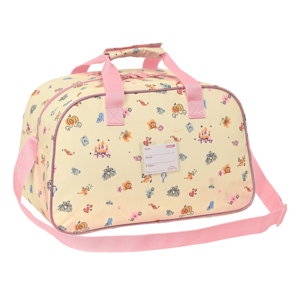 Sporta soma Princesses Disney Magical, bēšs/ rozā (40 x 24 x 23 cm) cena un informācija | Sporta somas un mugursomas | 220.lv