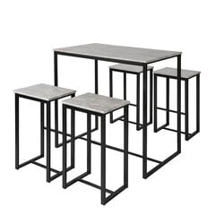 Комплект кухонной мебели из 5 частей SoBuy OGT15-HG, серый цвет цена и информация | Комплекты мебели для столовой | 220.lv