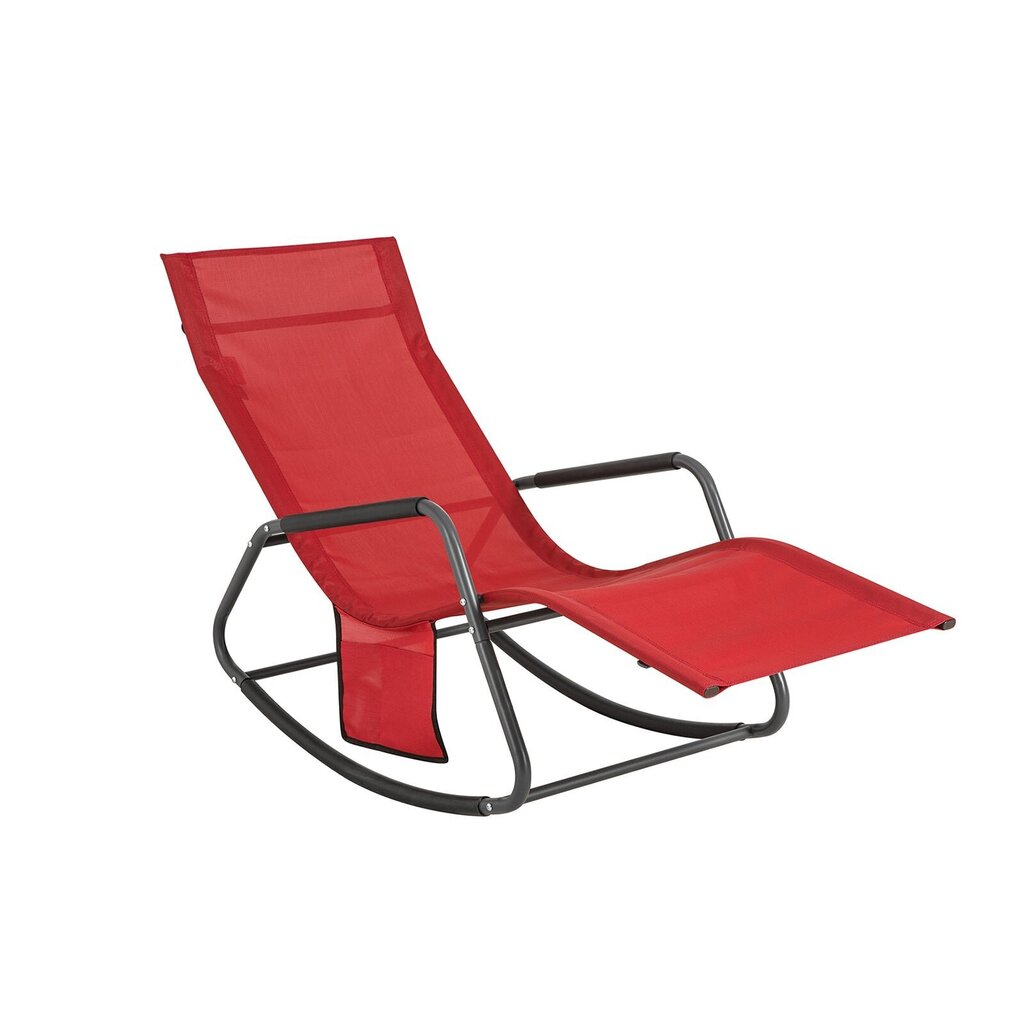Zvilnis SoBuy OGS47-R, sarkans cena un informācija | Sauļošanās krēsli | 220.lv