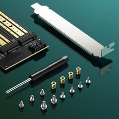 Ugreen PCIe 3.0 x4 для SSD M.2 M-Key / M.2 B-Key CM302 цена и информация | Контроллеры | 220.lv