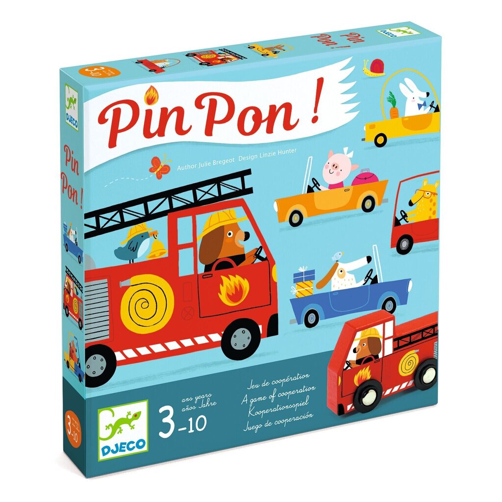 Kooperatīva galda spēle Djeco Ugunsdzēsēji „PinPon!", DJ08571 cena un informācija | Galda spēles | 220.lv