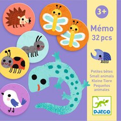 Развивающая игра Memo - Маленькие животные, DJECO DJ08254, 32 шт. цена и информация | Настольная игра | 220.lv