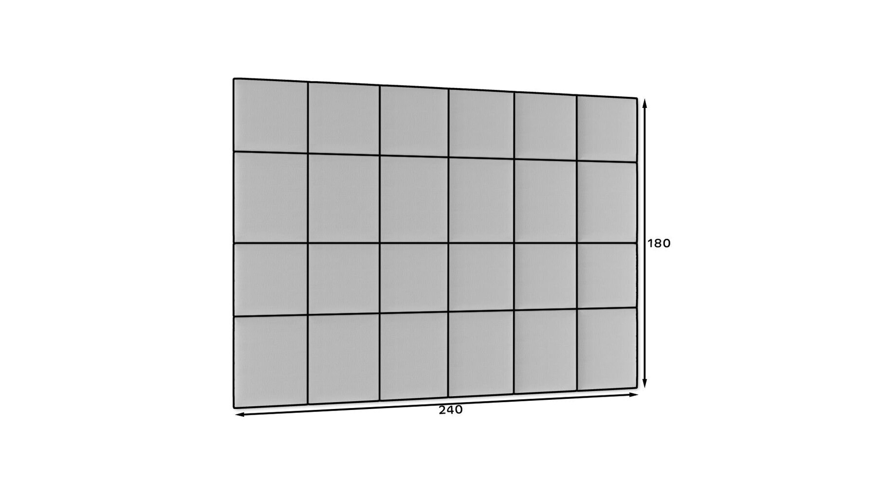 Mīksto sienu plākšņu komplekts NORE Quadratta Monolith 63, rozā цена и информация | Mīkstie sienas paneļi | 220.lv