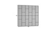 Mīksto sienu plākšņu komplekts NORE Quadratta Monolith 84/97, melns/pelēks cena un informācija | Mīkstie sienas paneļi | 220.lv