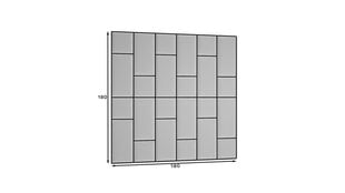 Mīksto sienu plākšņu komplekts NORE Quadratta Monolith 37, zaļš cena un informācija | Mīkstie sienas paneļi | 220.lv