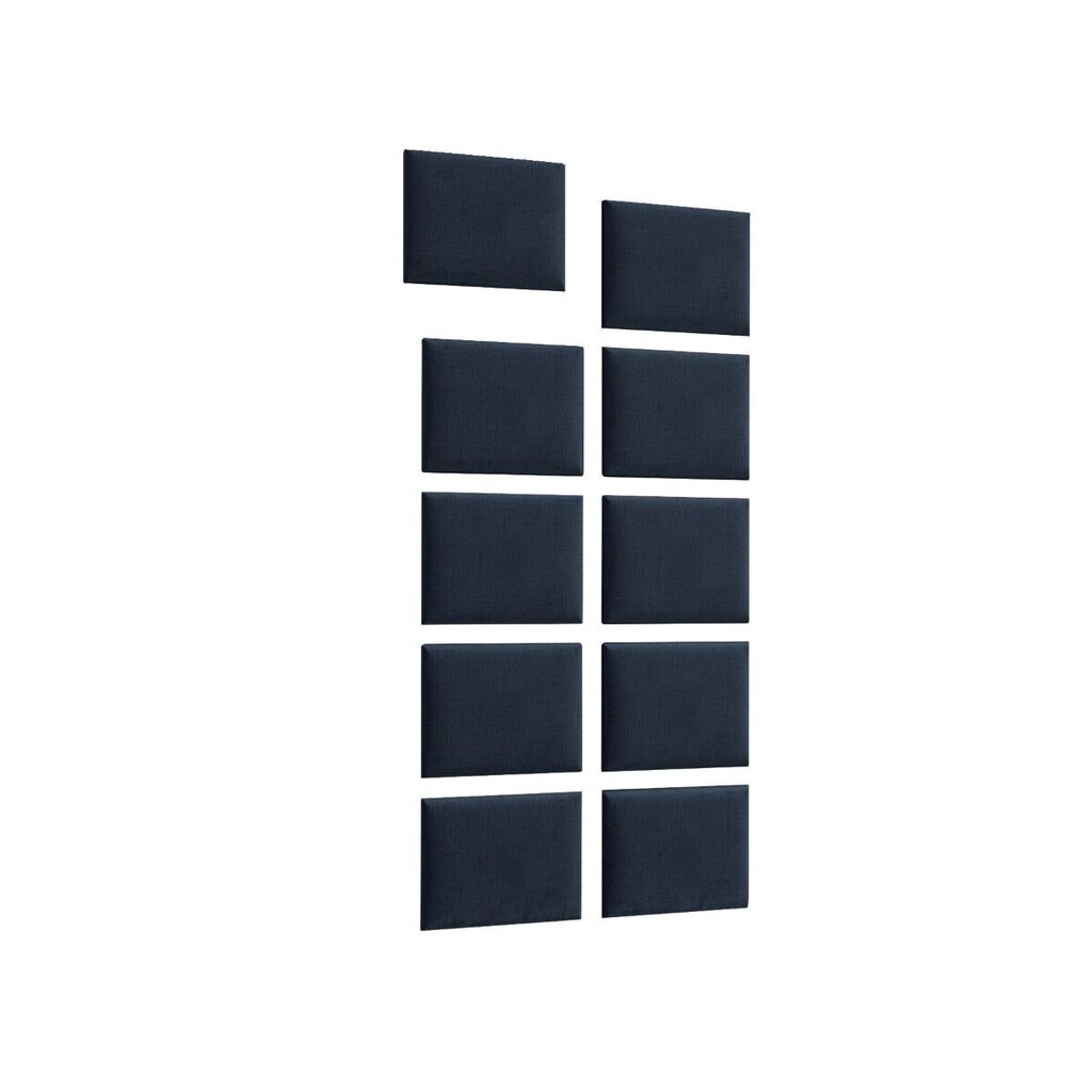 Mīksto sienu plākšņu komplekts NORE Quadratta Monolith 79, zils cena un informācija | Mīkstie sienas paneļi | 220.lv