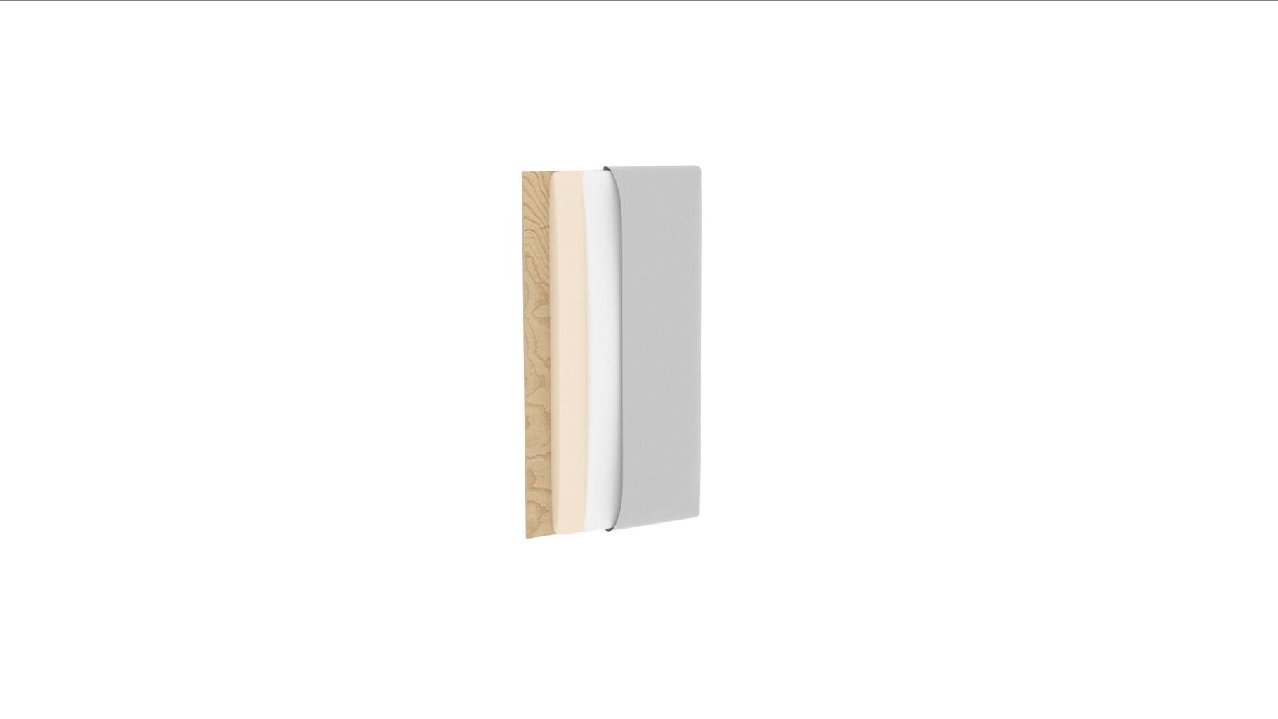 Mīksta sienas plāksne NORE Quadratta Monolith 97, pelēks cena un informācija | Mīkstie sienas paneļi | 220.lv