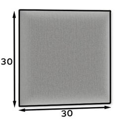 Мягкая настенная панель NORE Quadratta Monolith 97, серый цвет цена и информация | Мягкие стеновые панели | 220.lv