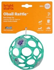 OBALL Bumba ar grabuli 10 cm, piparmētru krāsa 0m+ cena un informācija | Rotaļlietas zīdaiņiem | 220.lv