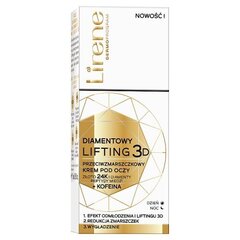 Acu krēms Lirene, Diamond Lifting 3D, 15 ml cena un informācija | Acu krēmi, serumi | 220.lv