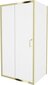 Dušas kabīne Mexen Apia ar paliktni un sifonu, Gold+White/Gold, 130x70,80,90,100 cm cena un informācija | Dušas kabīnes | 220.lv