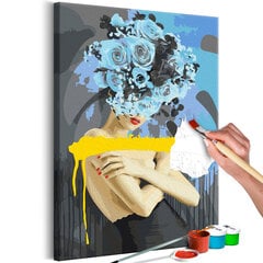 DIY glezna uz audekla - Bouquet on the Head cena un informācija | Gleznas pēc numuriem | 220.lv