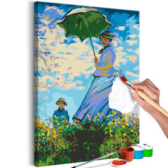 DIY glezna uz audekla - Claude Monet: Woman with a Parasol cena un informācija | Gleznas pēc numuriem | 220.lv