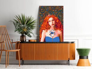 DIY glezna uz audekla - Woman With an Iris cena un informācija | Gleznas pēc numuriem | 220.lv