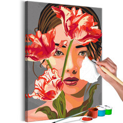 DIY glezna uz audekla - Asian Beauty cena un informācija | Gleznas pēc numuriem | 220.lv