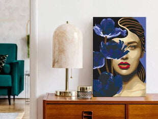 DIY glezna uz audekla - Elegant Blue cena un informācija | Gleznas pēc numuriem | 220.lv