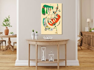 DIY glezna uz audekla - Vasily Kandinsky: Vert et rouge cena un informācija | Gleznas pēc numuriem | 220.lv