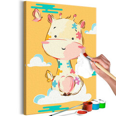 DIY glezna uz audekla - Funny Giraffe cena un informācija | Gleznas pēc numuriem | 220.lv