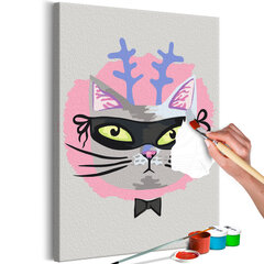 DIY glezna uz audekla - Cat With Horns cena un informācija | Gleznas pēc numuriem | 220.lv