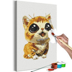 DIY glezna uz audekla - Joyful Cat cena un informācija | Gleznas pēc numuriem | 220.lv