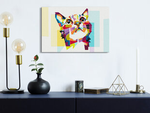 DIY glezna uz audekla - Cat and Figures cena un informācija | Gleznas pēc numuriem | 220.lv