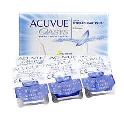 Комплект контактные линзы Acuvue Oasys 6 шт + контейнер цена и информация | Контактные линзы | 220.lv