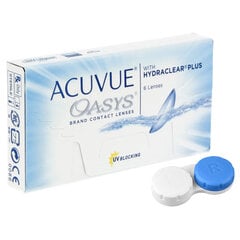 Комплект контактные линзы Acuvue Oasys 6 шт + контейнер цена и информация | Контактные линзы | 220.lv