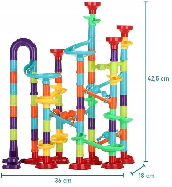 Bumbu trase, ,,Marble run', 113el. цена и информация | Attīstošās rotaļlietas | 220.lv