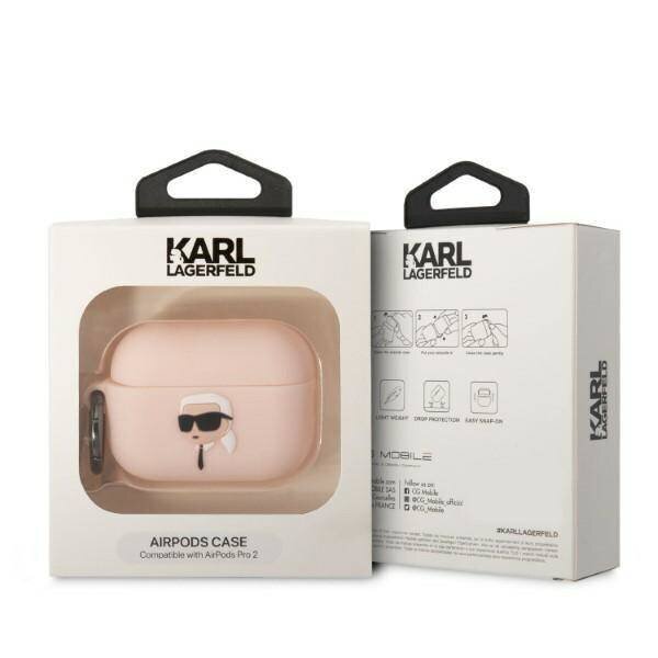 Karl Lagerfeld KLAP2RUNIKP piemērots AirPods Pro 2 cena un informācija | Austiņu piederumi | 220.lv