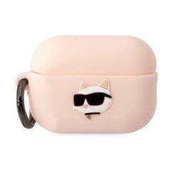 Беспроводные наушники Karl Lagerfeld 3D Logo NFT Choupette TPU Case for Airpods 1|2 White цена и информация | Аксессуары для наушников | 220.lv